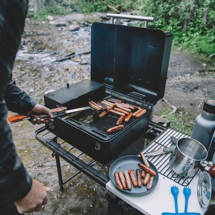 Traeger Porcelain Coated Cast Iron Griddle for Scout and Ranger BAC460 BBQ Hack