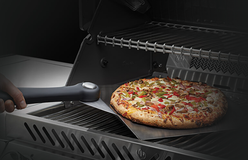 Napoleon Pizza Spatula on the Grill with Pizza