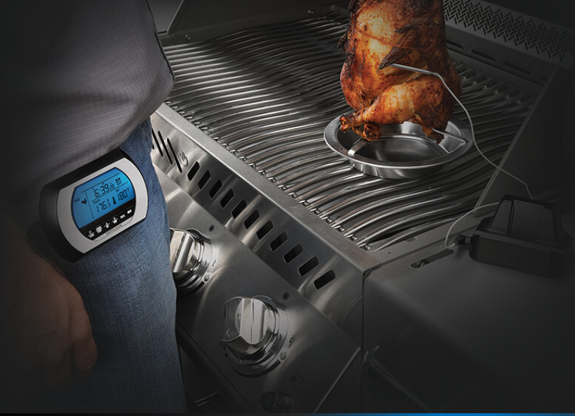 Napoleon Wireless Digital Thermometer Used in Chicken