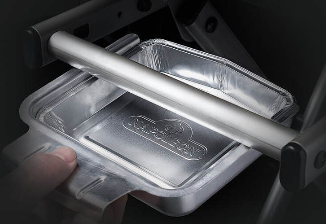 Napoleon Disposable Aluminum Grease Trays for TravelQ Series Beside the Grill Stand