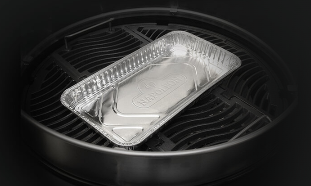 Napoleon Large Grease Drip Trays (14" X 8") on the Top of the Grill