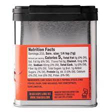 Traeger Beef Rub Nutrition Facts