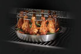 Napoleon Chicken Leg Grill Rack on the Grill with Chicken Legs