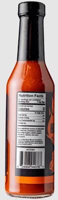 Traeger Original Hot Sauce Nutrition Facts