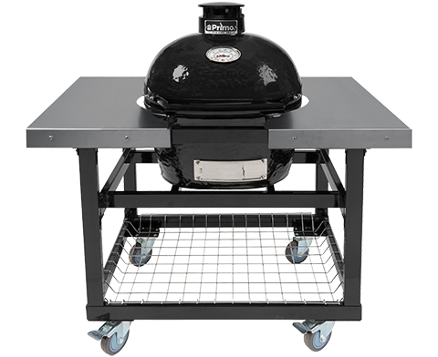 Primo Grills Junior Kamado Grill Charcoal with Cart 