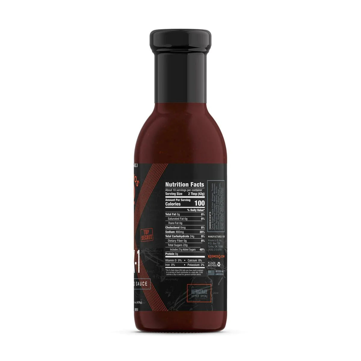 Kosmos Q OP X-1 Bbq Sauce side information facts