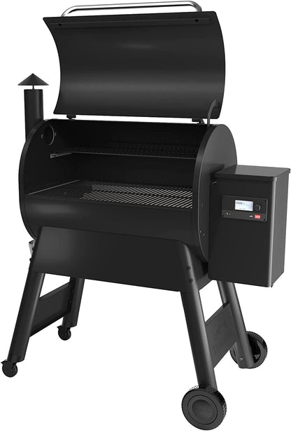 Traeger Pro 780 Black Wood Pellet Grill Open Lid