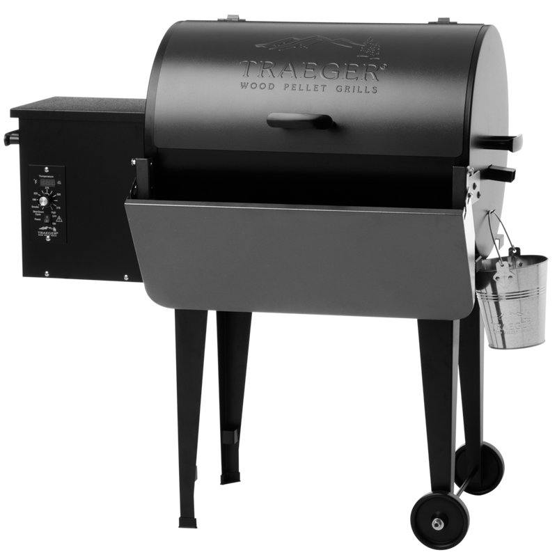 Traeger Folding Front Shelf- Tailgater/Bronson Folded on the Grill