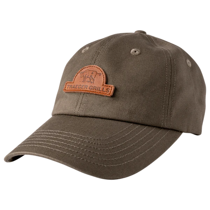 Traeger Leather Patch Cow Hat Side View