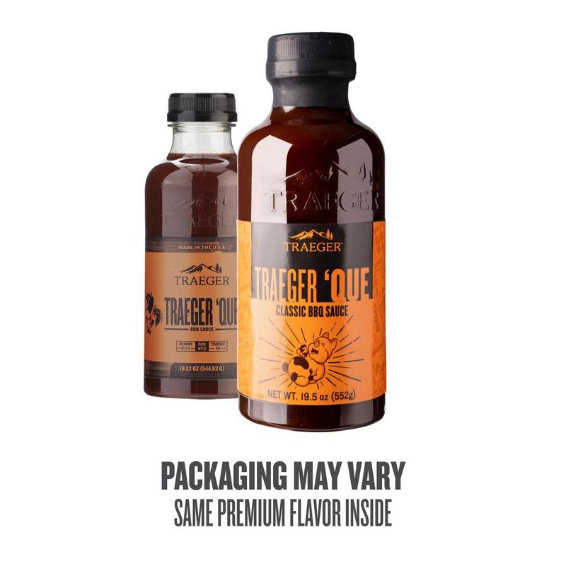 Traeger 'Que BBQ Sauce Two Packaging